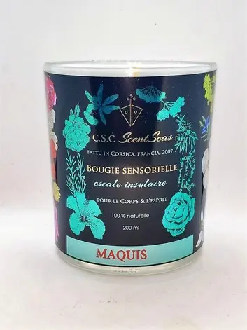 bougie naturelle de massage scentseas mèche coton