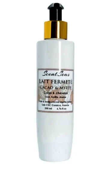 lait fermeté cacao myrte nourrissant anti cellulite anti capitons cacao scentseas